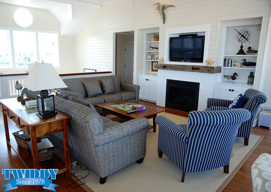 Built in Entertainment Center | Finch and Company OBX Construction