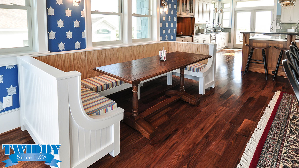 Dining table built in | Finch and Company OBX Construction