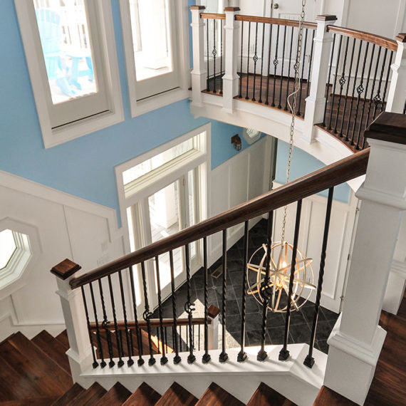 Stairs & Foyer | Finch and Company OBX Construction