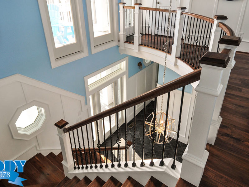 Stairs & Foyer | Finch and Company OBX Construction