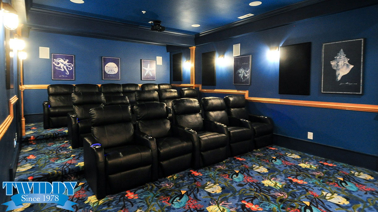 Movie Room | Finch and Company OBX Construction