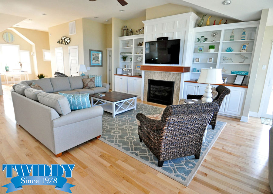 Living Room | Finch and Company OBX Construction