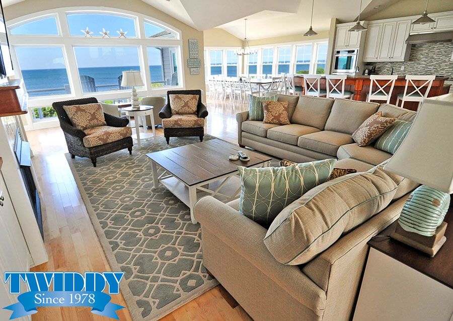 Living Room| Finch and Company OBX Construction