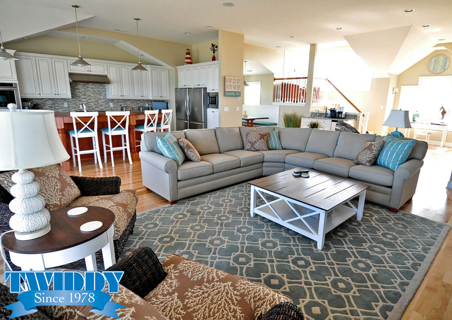 Living Room | Finch and Company OBX Construction