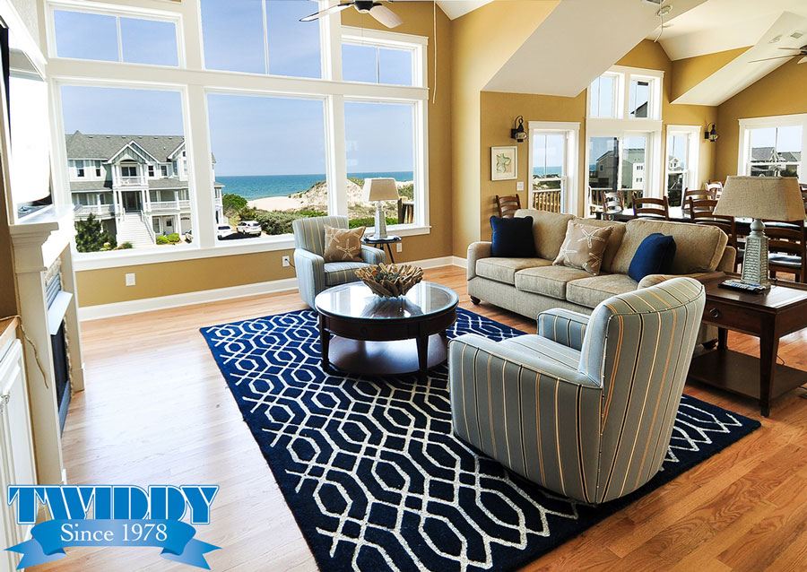 Living Room| Finch and Company OBX Construction