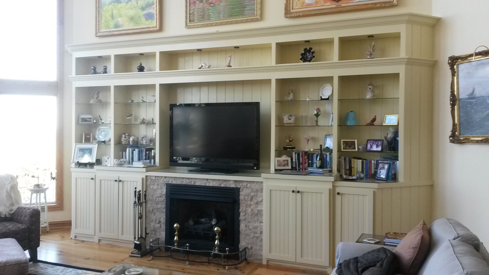 Built In Entertainment Center | Finch and Company OBX Construction